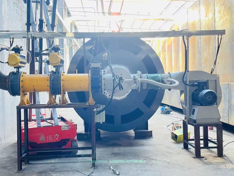 四川礦山集團燃氣熱風爐安裝現(xiàn)場